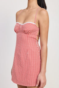 Gingham Mini Dress