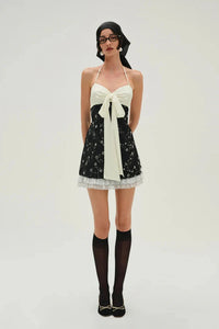 Snowy Jacquard Dress