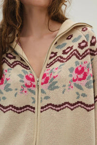 Ski Lodge Zip Up Sweater