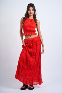 Crinkle Maxi Set