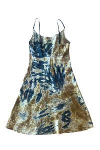Hand Dyed Recycled Silk Dress 002