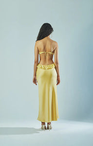 Ruffle Maxi Slip Dress