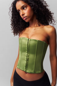 Satin Corset (Green)