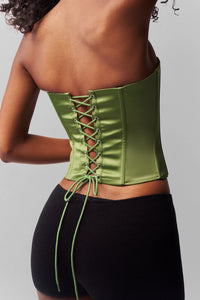 Satin Corset (Green)
