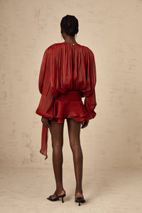 Eugenie Ruffled Mini Dress